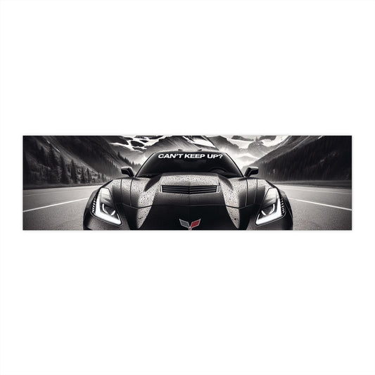 Corvette "Cant Keep Up?" Sticker